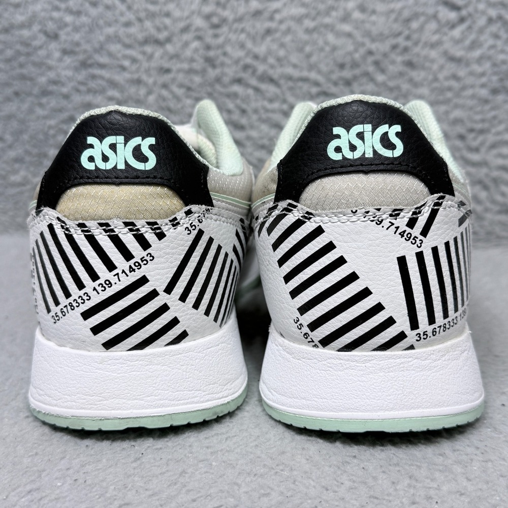 Asics Lyte Classic Womens Size 10.5 Low Top Sneakers Shoes White Green - Picture 4 of 9